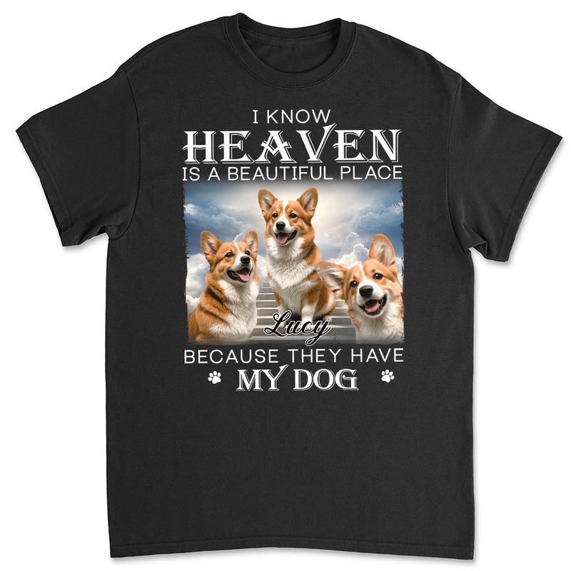 Custom Pet Paws In Heaven - Personalized Custom Unisex T-shirt