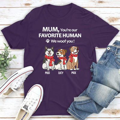 To My Favorite Human  - Personalized Custom Premium T-shirt