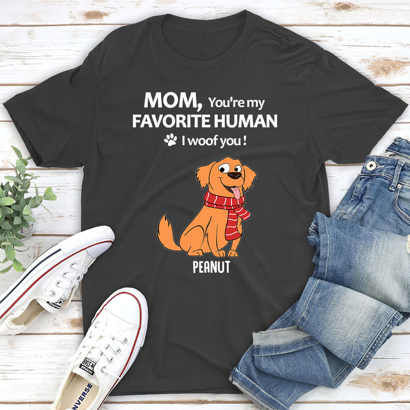 To My Favorite Human  - Personalized Custom Premium T-shirt