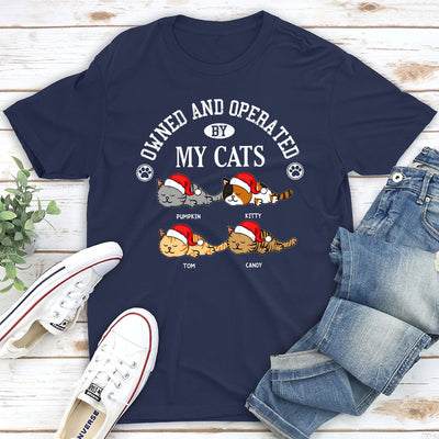 Owned By My Sassy Cat - Personalized Custom Unisex T-shirt