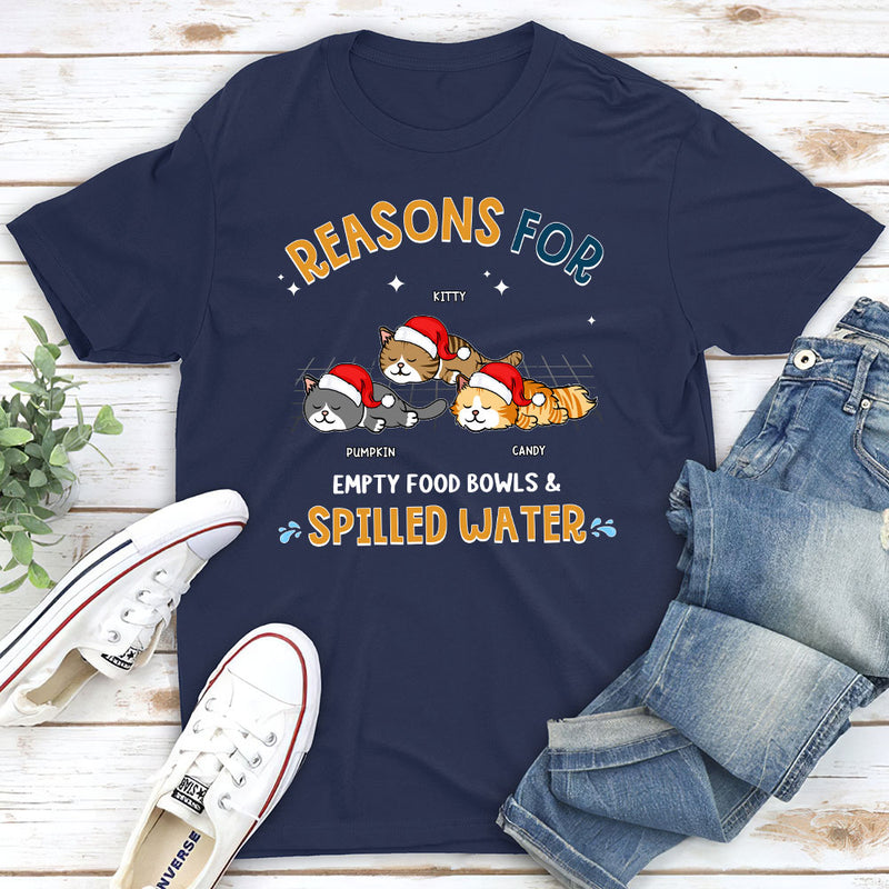 The Reasons For - Personalized Custom Unisex T-shirt