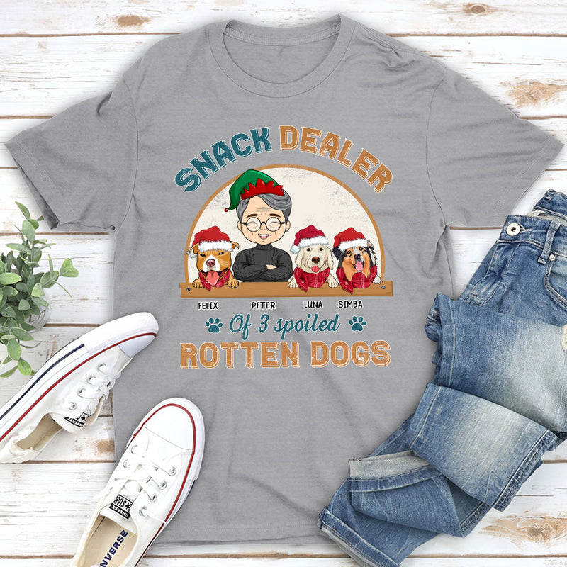 Snack Dealer Of Dog - Personalized Custom Unisex T-shirt