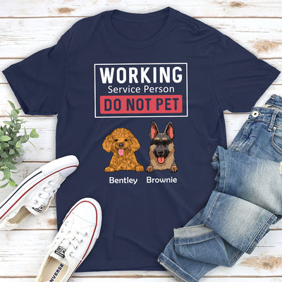 Dogs Working Service Human - Personalized Custom Premium T-shirt