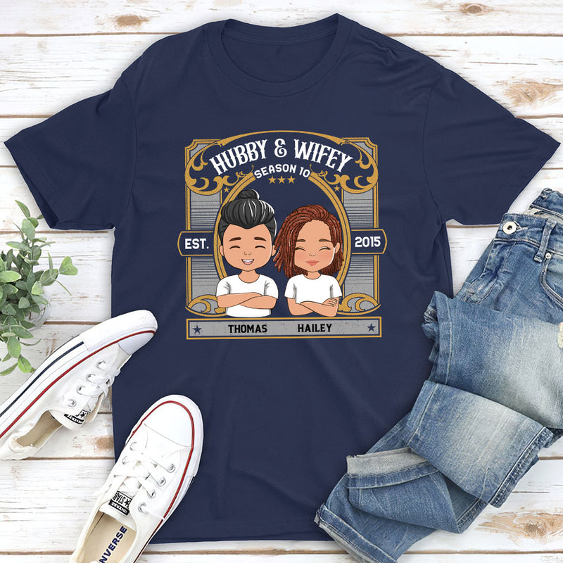 Hubby Wifey Season - Personalized Custom Unisex T-shirt