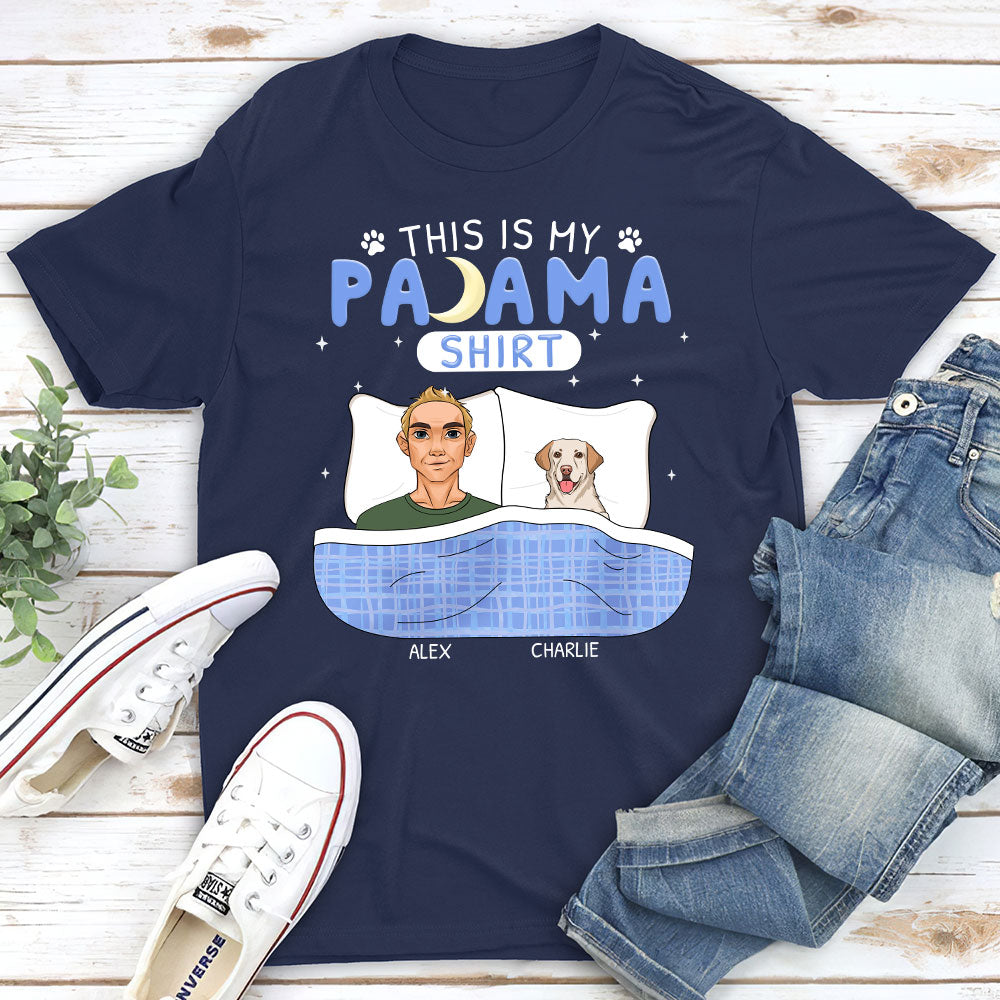 This Is Pajama Sleeping With Pet Personalized Custom Unisex T-shirt