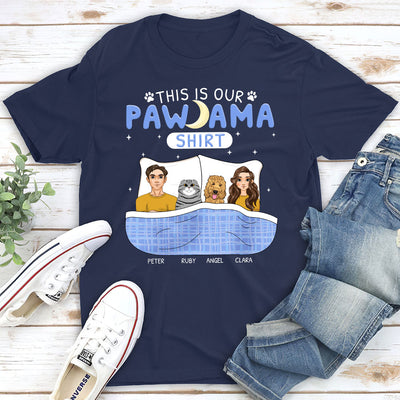 Pawjama Couple - Personalized Custom Unisex T-shirt