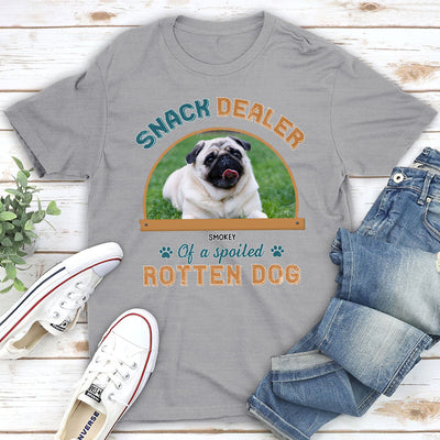 Snack Dealer Of Dog Photo - Personalized Custom Unisex T-shirt