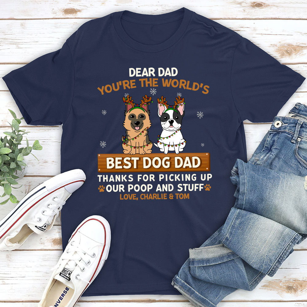 Thank You Dog Mom For Picking My Poop And Stuff Personalized Custom Unisex T-shirt