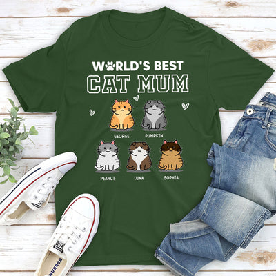 Best Mom Of Cat - Personalized Custom Premium T-shirt