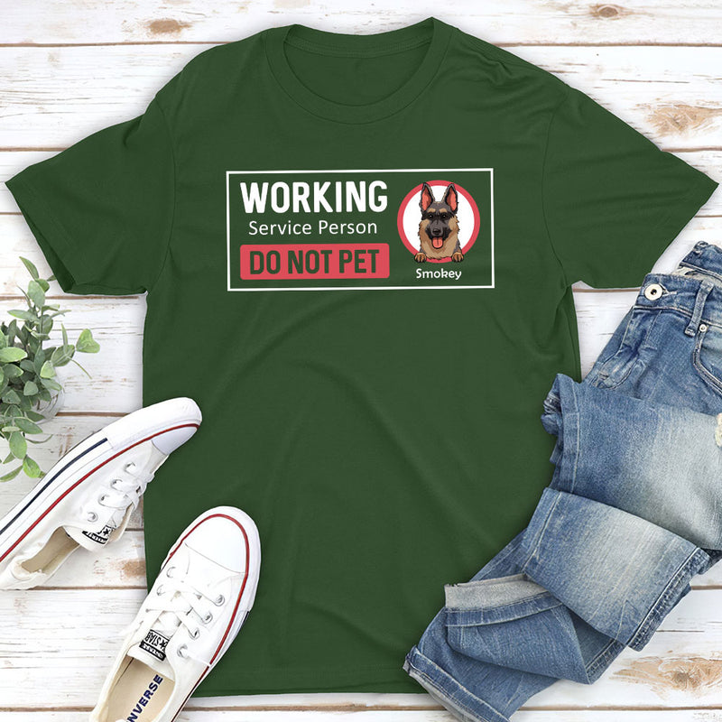 Working Service Person - Personalized Custom Unisex T-shirt