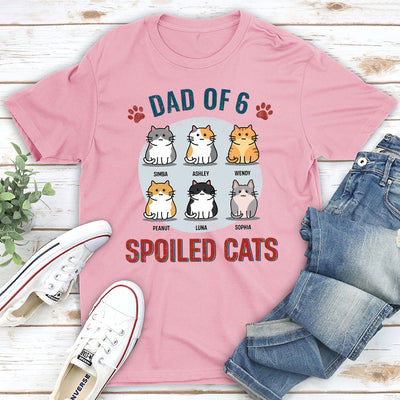 Cat Mom Of Spoiled Kids - Personalized Custom Premium T-shirt