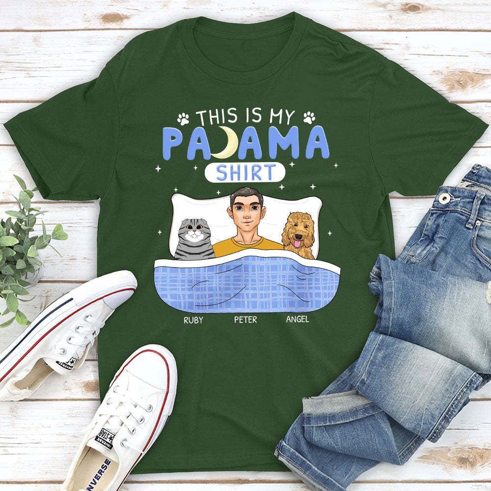 This Is Pajama Sleeping With Pet Personalized Custom Unisex T-shirt