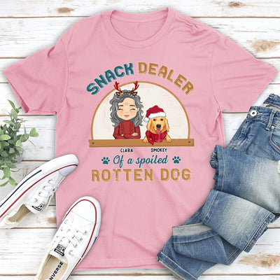 Snack Dealer Of Dog - Personalized Custom Unisex T-shirt