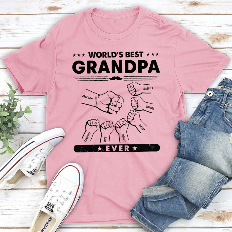 Custom Grandpa Title - Personalized Custom Unisex T-shirt