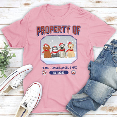 Pet Property Of - Personalized Custom Unisex T-shirt