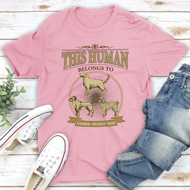 Vintage Human Belongs - Personalized Custom Premium T-shirt