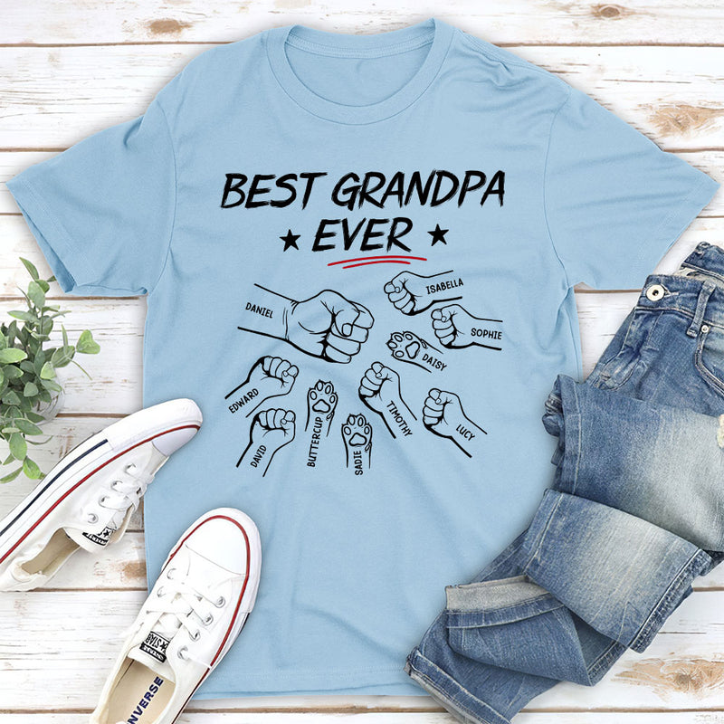 Best Papa Ever - Personalized Custom Unisex T-shirt