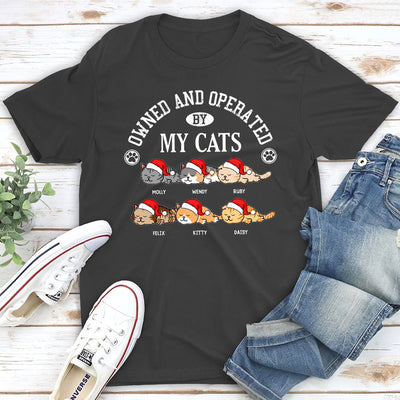 Owned By My Sassy Cat - Personalized Custom Unisex T-shirt