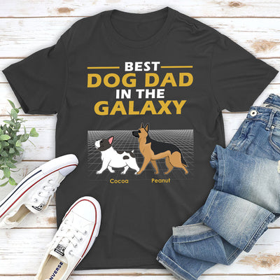 Best Dad Galaxy - Personalized Custom Unisex T-shirt