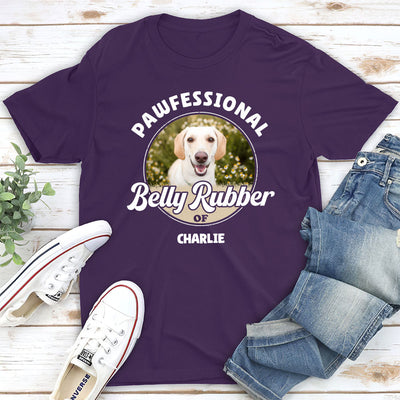 Pawfessional Belly Rubber - Personalized Custom Unisex T-shirt