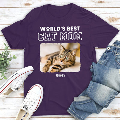 Best Mom Of Cat - Personalized Custom Unisex T-shirt