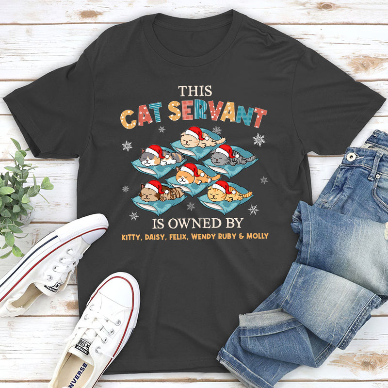 Owner By Cat Servant - Personalized Custom Unisex T-shirt