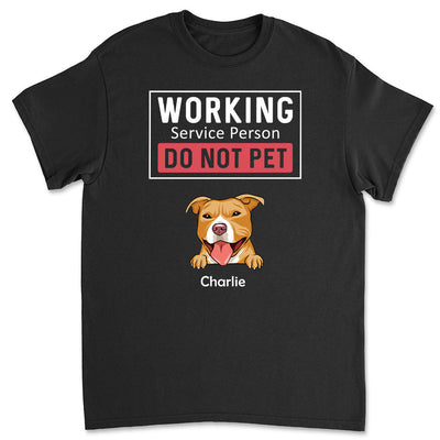 Dogs Working Service Human - Personalized Custom Unisex T-shirt