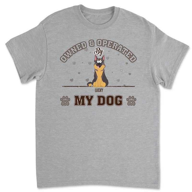 Pet Owned And Operated - Personalized Custom Unisex T-shirt