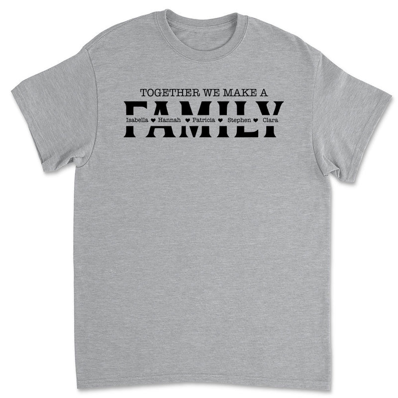 Together We Make - Personalized Custom Premium T-shirt