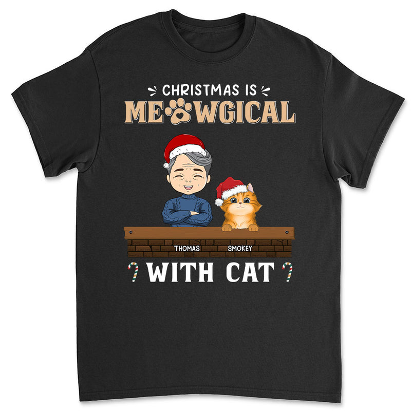 Christmas Is Meowgical - Personalized Custom Premium T-shirt