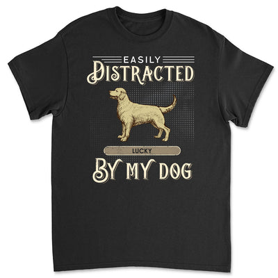 Distracted By Vintage Dog - Personalized Custom Unisex T-shirt