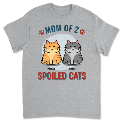 Cat Mom Of Spoiled Kids - Personalized Custom Premium T-shirt