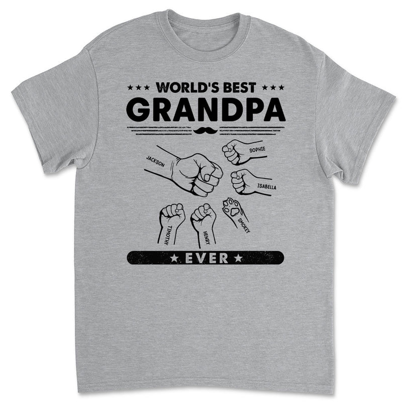 Custom Grandpa Title - Personalized Custom Unisex T-shirt
