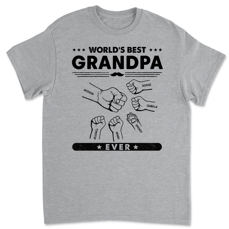 Custom Grandpa Title - Personalized Custom Premium T-shirt