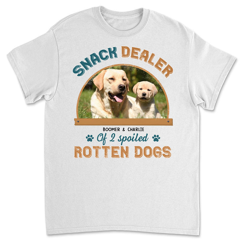 Snack Dealer Of Dog Photo - Personalized Custom Unisex T-shirt