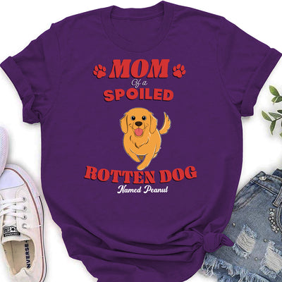 Dad Of Spoiled Rotten Dogs Version 2 - Personalized Custom Women's T-shirt