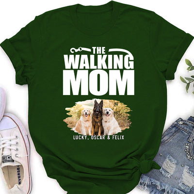 Walking Mom - Personalized Custom Women's T-shirt