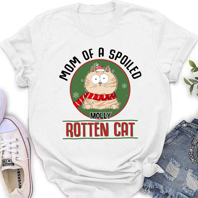 Proud Dad Of Spoiled Cats - Personalized Custom Women&