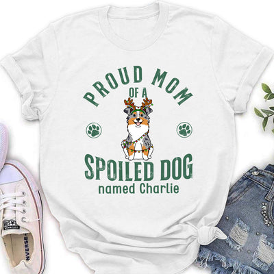 Proud Mom Of Simple Dog - Personalized Custom Women's T-shirt