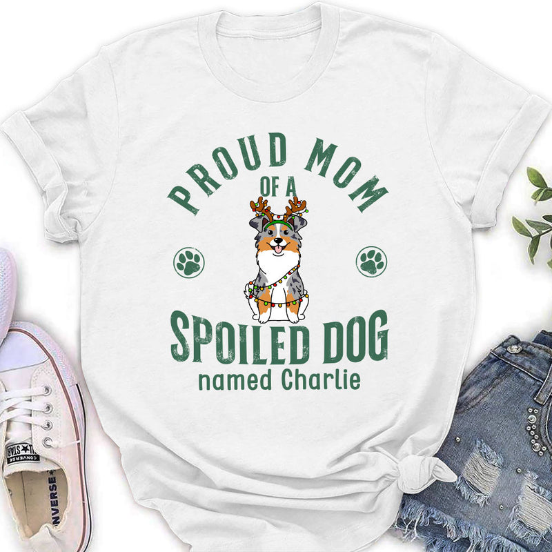 Proud Mom Of Simple Dog - Personalized Custom Women&