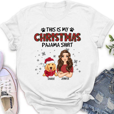 My Christmas Pawjama - Personalized Custom Women's T-shirt