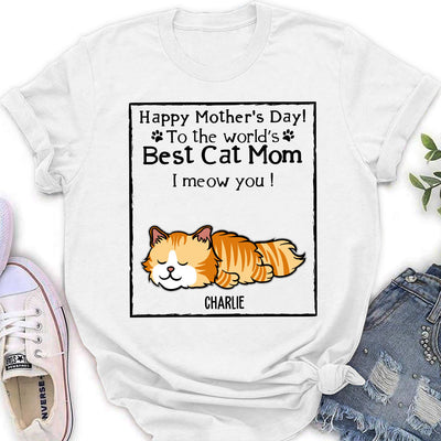 The Cat Mom Life - Personalized Custom Women's T-shirt