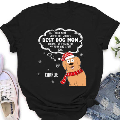 Grateful To Dog Mom - Personalized Custom Women's T-shirt