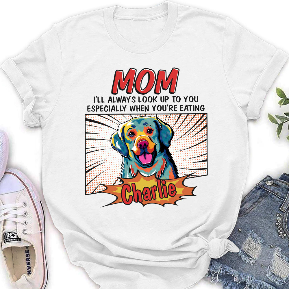 Pop Art Eating Pet - Personalized Custom Women's T-shirt