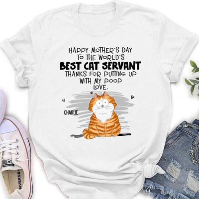 Best Cat Servant - Personalized Custom Women's T-shirt