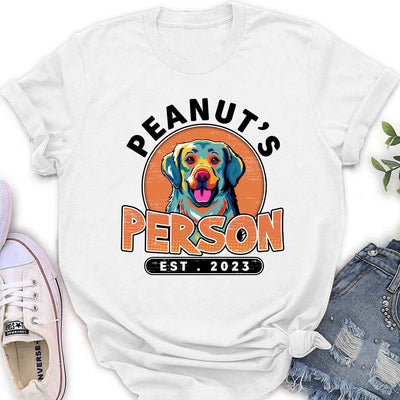 Pop Art Dog Person - Personalized Custom Women's T-shirt