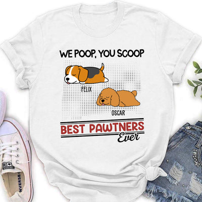 Best Pawtners Ever - Personalized Custom Women's T-shirt