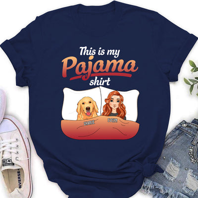 Pajama With Pet - Personalized Custom Women's T-shirt