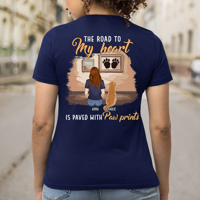 My Paw Prints - Personalized Custom Women's T-shirt