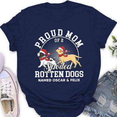 Proud Dad Mom Dogs - Personalized Custom Women's T-shirt